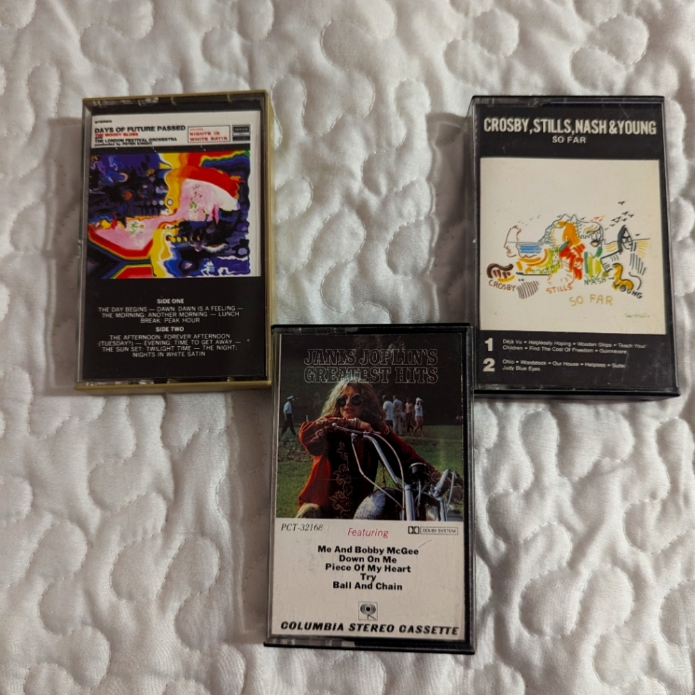 1970s Music Bundle - Janis Joplin, Moody Blues and Crosby, Stills Nash and Young